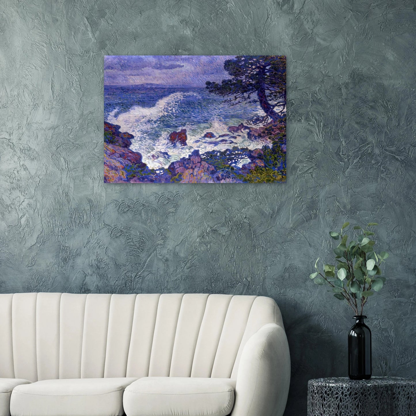 EAST WIND 1904 - Theo van Rysselberghe Brushed Aluminum Print - 70x100 cm / 28x40 inches | Theo van Rysselberghe Aluminum Print | Theo van Rysselberghe Prints
