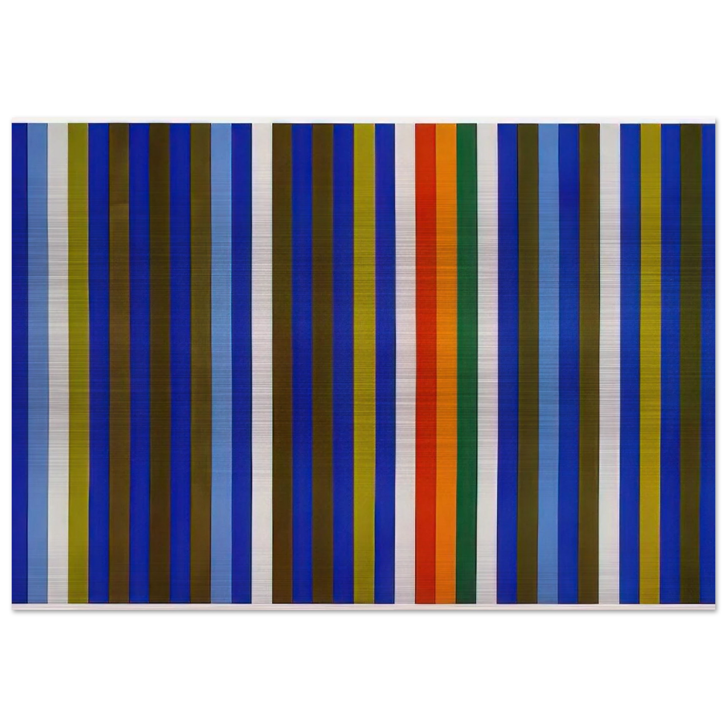 Citadel - 1962 - Gene Davis Brushed Aluminum Print - 70x100 cm / 28x40 inches | Gene Davis Aluminum Print | Gene Davis Prints