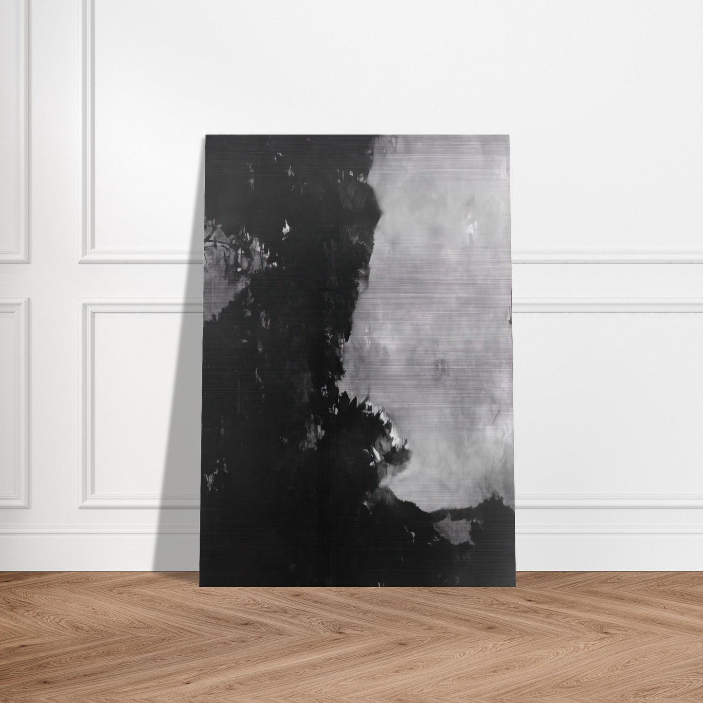 Untitled Black Painting - 1950 - Edward Corbett Brushed Aluminum Print - 70x100 cm / 28x40 inches | Edward Corbett Aluminum Print | Edward Corbett Prints