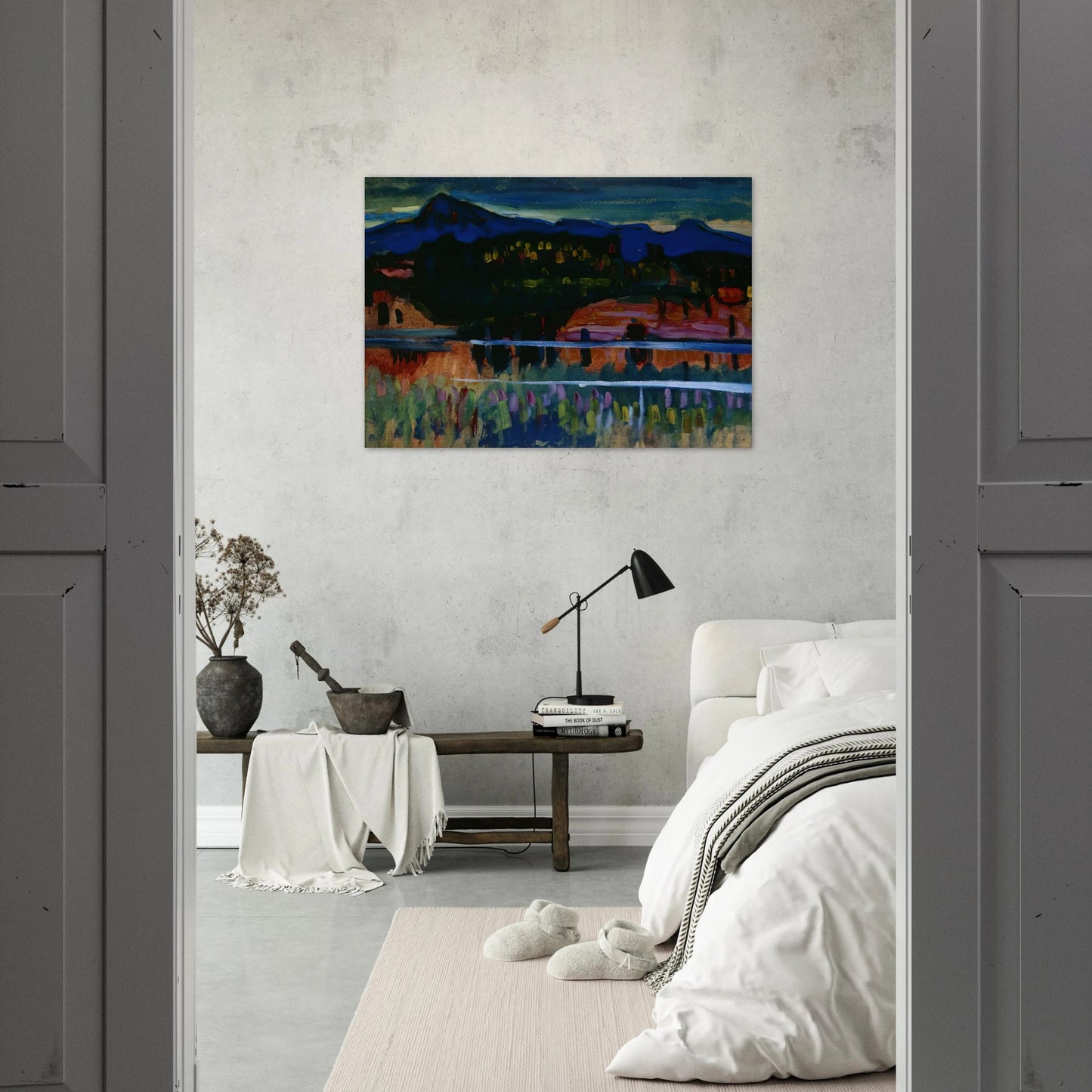 MURNAU AM STAFFELSEE 1908 - Wassily Kandinsky Brushed Aluminum Print - 70x100 cm / 28x40 inches | Wassily Kandinsky Aluminum Print | Wassily Kandinsky Prints
