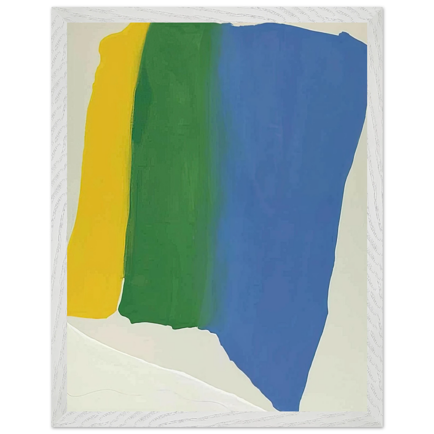 Helen Frankenthaler - Summer Insignia - 1969 Wall art - A2 (42 x 59.4  cm) - Premium Wooden Framed Poster With Fine Art Paper-canvas - Wood frame