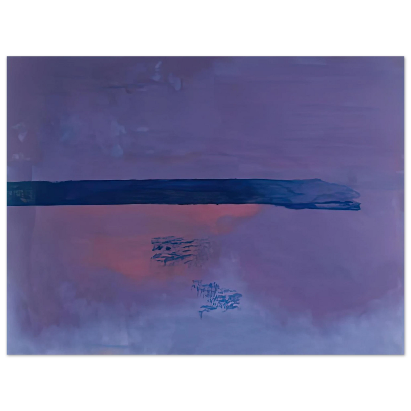 Helen Frankenthaler - Ebbing, 2002- Wall Art - 21x29.7 cm / 8x12" - Premium Wooden Framed Poster With Fine Art Paper-canvas - Wood frame