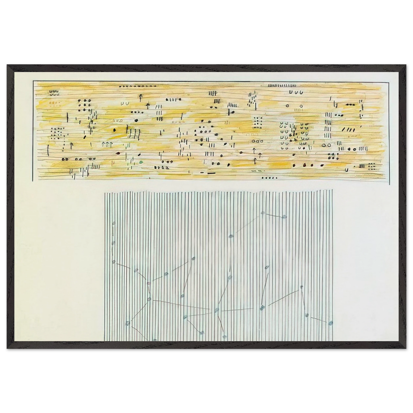Islam - 1981 - Gene Davis 70x100 cm / 28x40 inches Framed Art Print – Black Wooden Frame