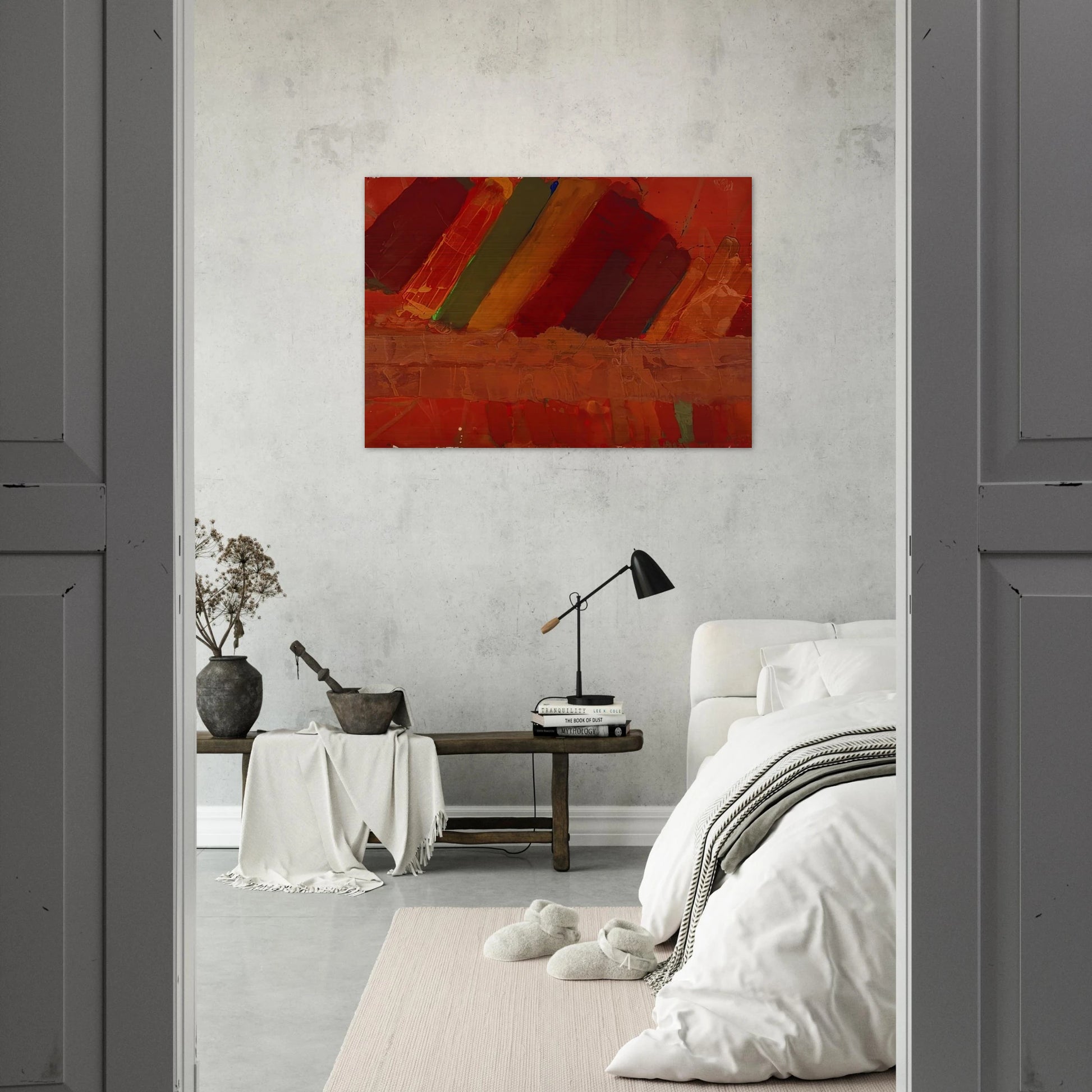 Seneca - 1979 - Albert Irvin Brushed Aluminum Print - 70x100 cm / 28x40 inches | Albert Irvin Aluminum Print | Albert Irvin Prints