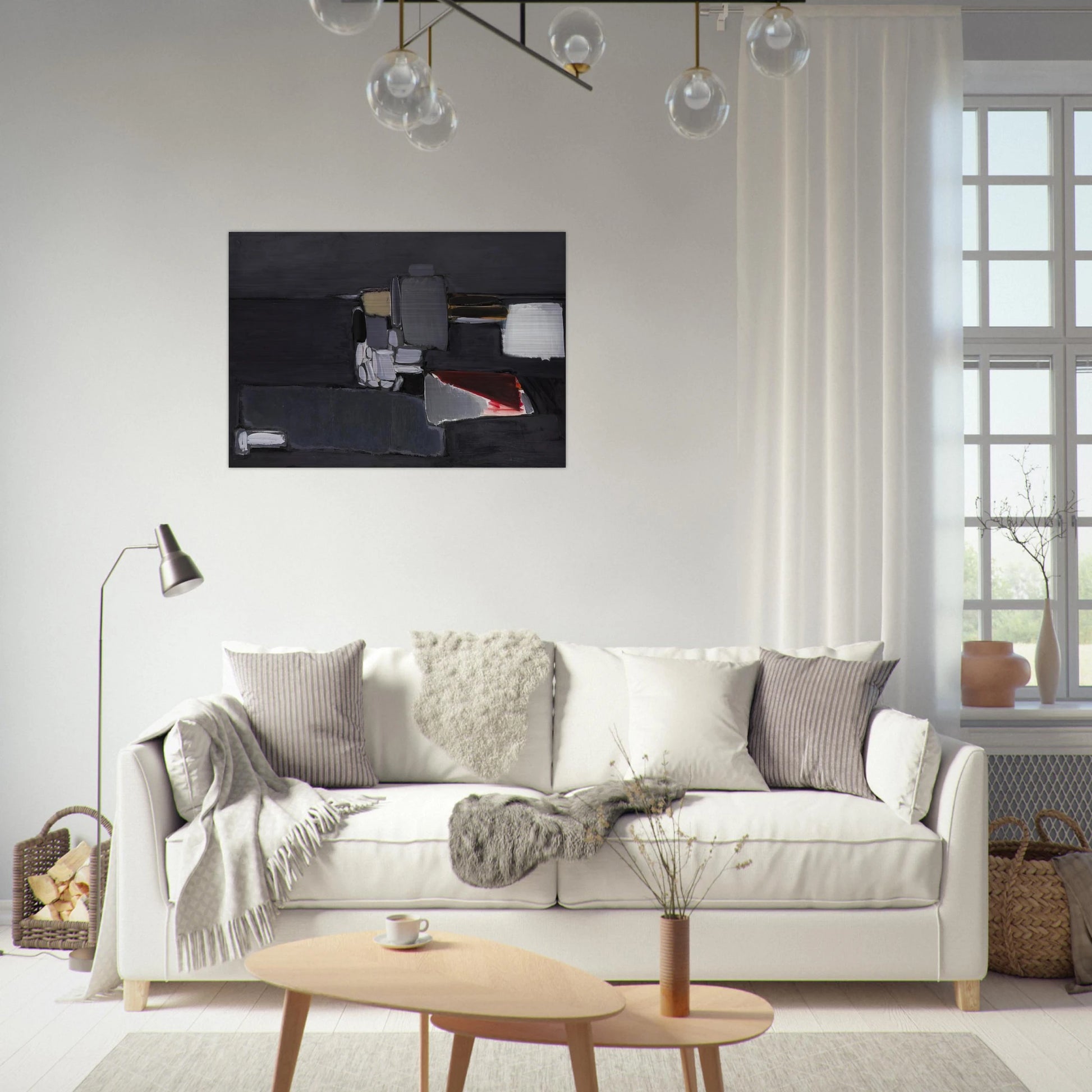 Nature morte en gris - 1955 - Nicolas de Stael Brushed Aluminum Print - 70x100 cm / 28x40 inches | Nicolas de Stael Aluminum Print | Nicolas de Stael Prints
