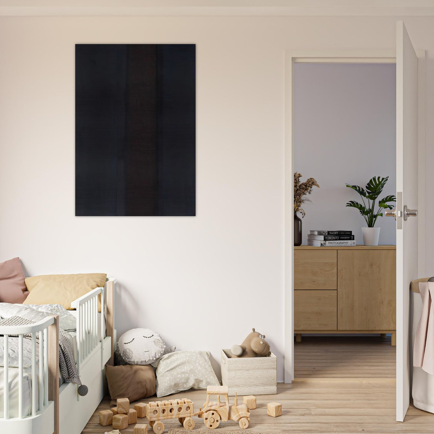Umber Blue - 1987 - Yun Hyong-keun Brushed Aluminum Print - 70x100 cm / 28x40 inches | Yun Hyong-keun Aluminum Print | Yun Hyong-keun Prints