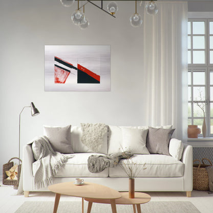 WHO KNOWS THE BEGINNING AND WHO KNOWS THE END I 1976 - BLINKY PALERMO Brushed Aluminum Print - 70x100 cm / 28x40 inches | BLINKY PALERMO Aluminum Print | BLINKY PALERMO Prints