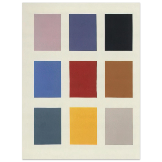 Gerhard Richter - COLOR CHART NO 139 1 1966  75x100 cm / 30x40inches Fine Art Poster