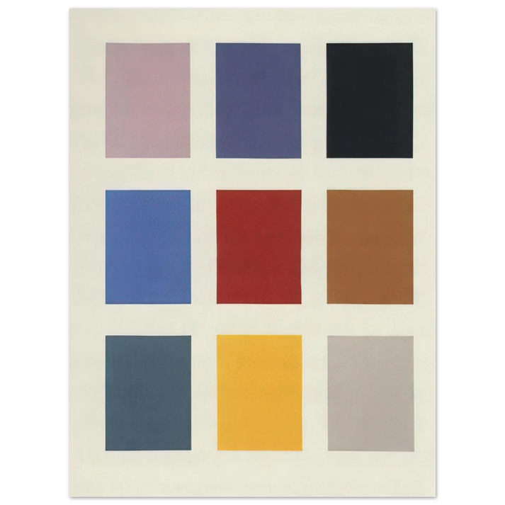 Gerhard Richter - COLOR CHART NO 139 1 1966  75x100 cm / 30x40inches Fine Art Poster