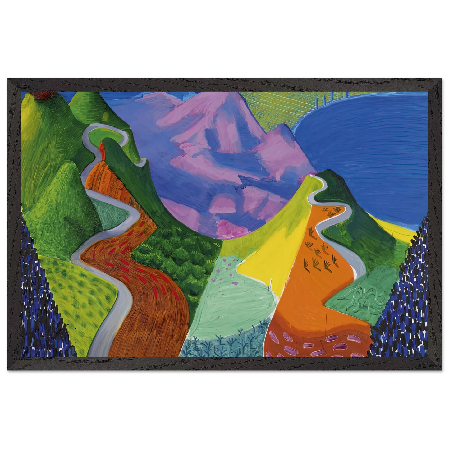 David Hockney - David Hockney Wall art - 15x20 cm / 6x8 inches - Fine Art Poster-canvas - -