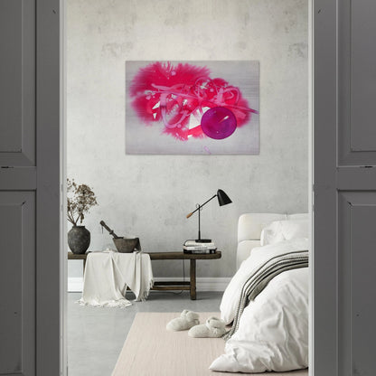 UNTITLED PURPLE CIRCLE - Luis Feito Brushed Aluminum Print - 70x100 cm / 28x40 inches | Luis Feito Aluminum Print | Luis Feito Prints