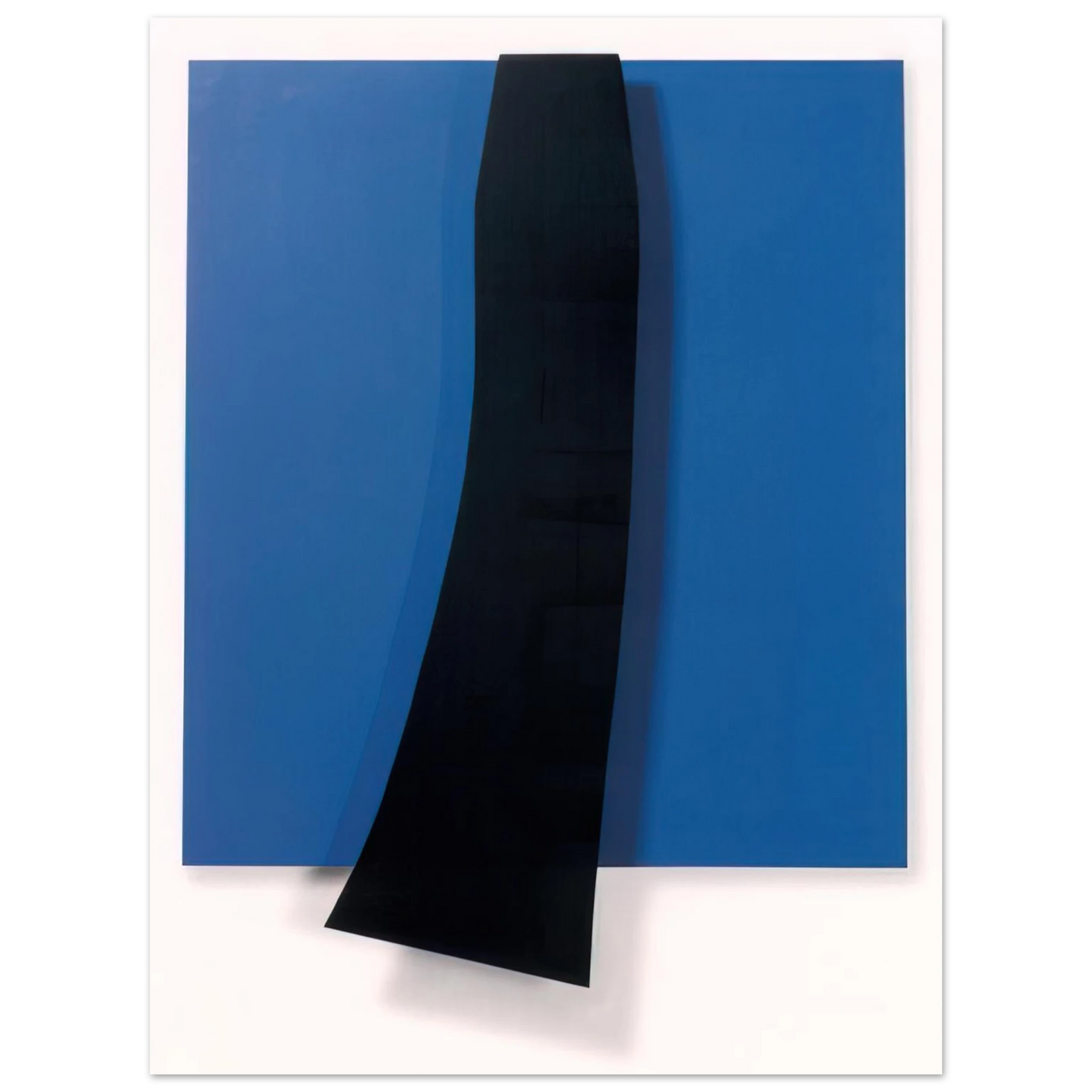 Ellsworth Kelly - Black over Blue  75x100 cm / 30x40inches Fine Art Poster