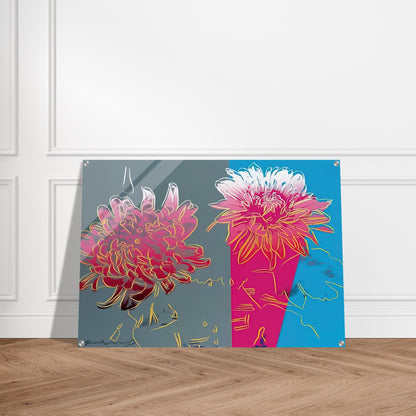 Kiku - Andy Warhol Acrylic Print - 70x100 cm / 28x40″ inches