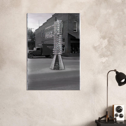 SIGNS - Ben Shahn Brushed Aluminum Print - 70x100 cm / 28x40 inches | Ben Shahn Aluminum Print | Ben Shahn Prints
