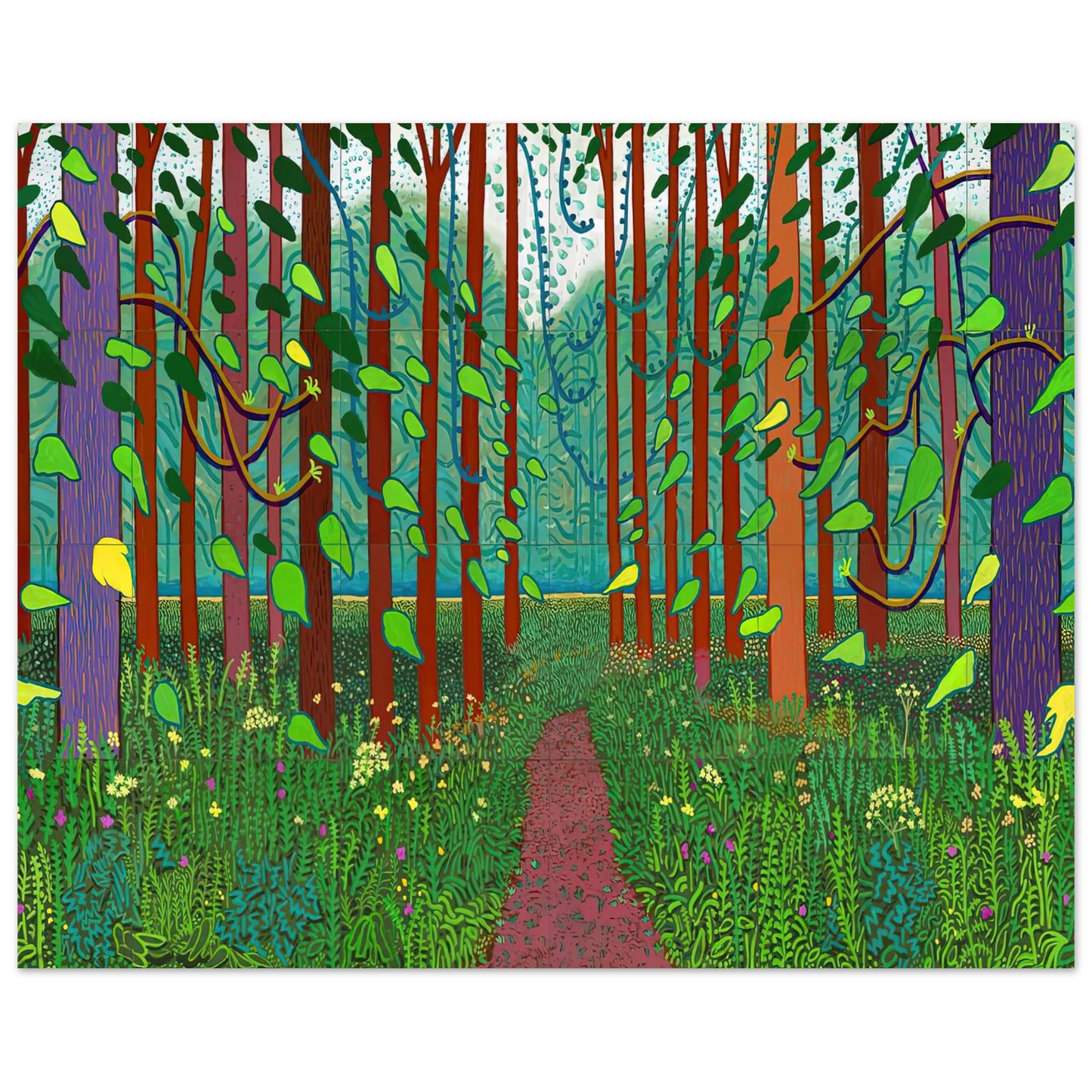 David Hockney - David Hockney Wall art - 60x80 cm / 24x32 inches - Fine Art Poster-canvas - -