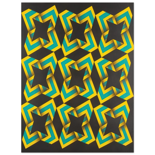Omar Rayo - 9-Soles - 1967  75x100 cm / 30x40inches Fine Art Poster