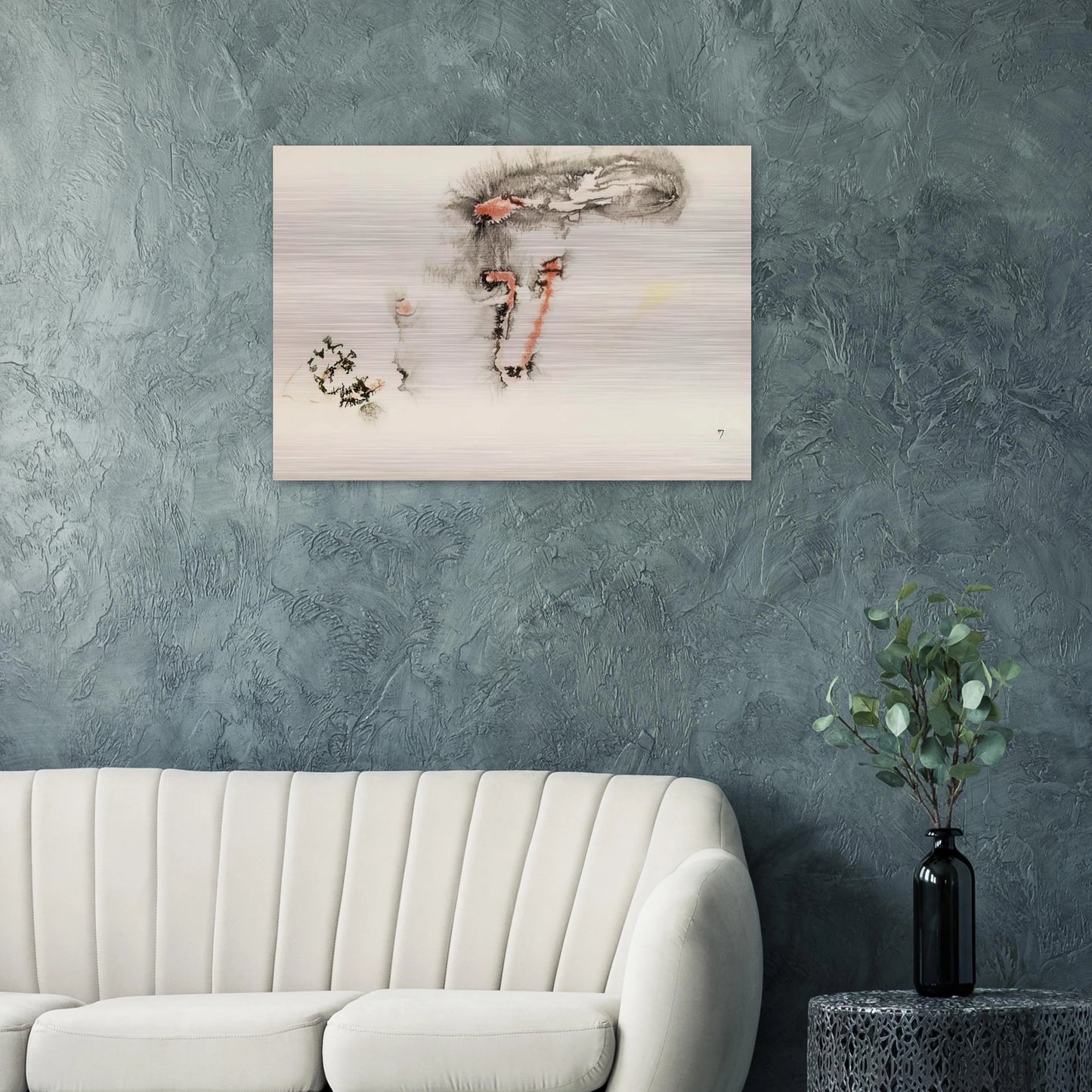 UNTITLED - Henri Michaux Brushed Aluminum Print - 70x100 cm / 28x40 inches | Henri Michaux Aluminum Print | Henri Michaux Prints