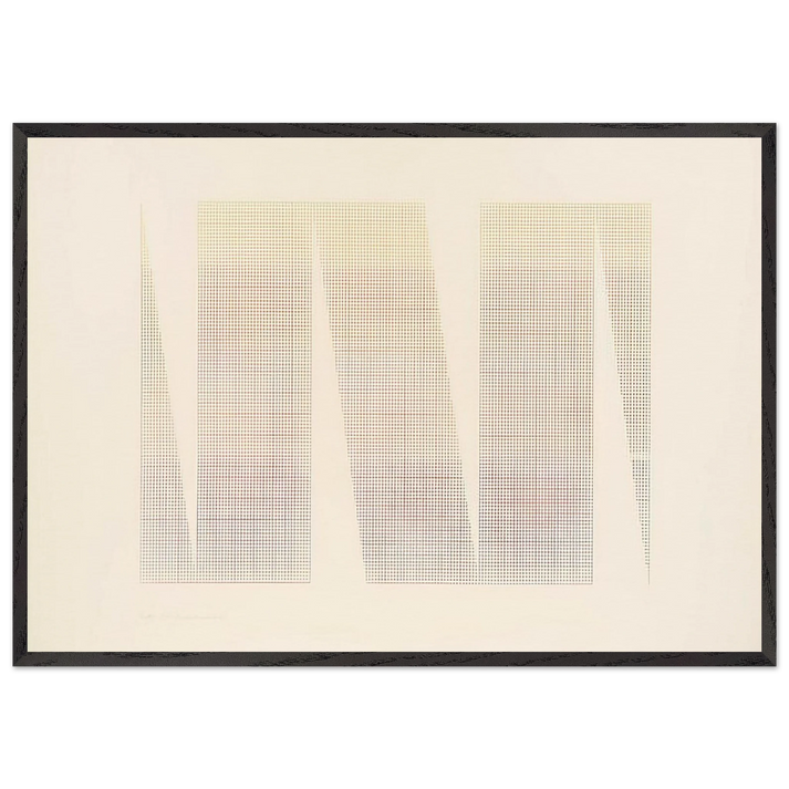 Sixths - 1967 - Mark Lancaster 70x100 cm / 28x40 inches Framed Art Print – Black Wooden Frame