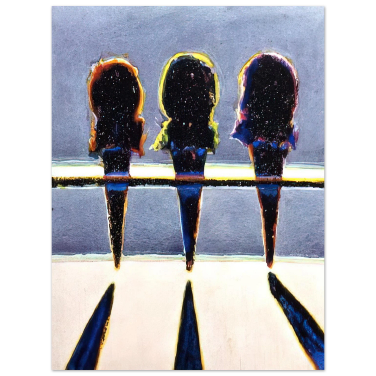 Wayne Thiebaud - Dark Cones - 1964 Wall Art - 21x29.7 cm / 8x12" - Fine Art Poster - -