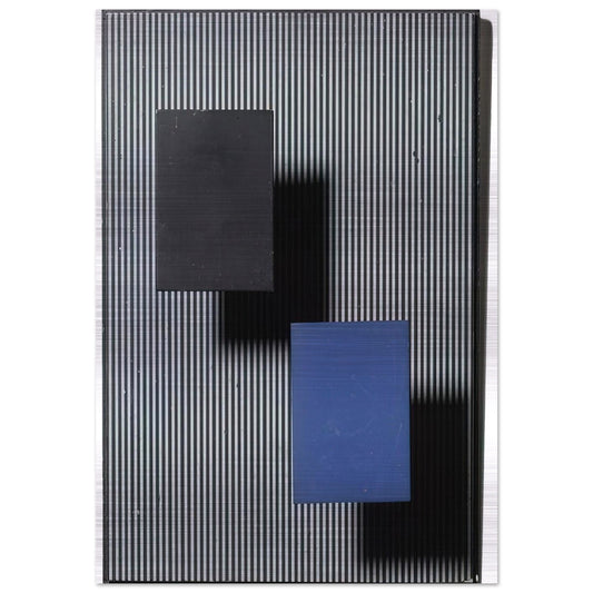 DOS CUADRITOS - Jesus Rafael Soto Brushed Aluminum Print - 70x100 cm / 28x40 inches | Jesus Rafael Soto Aluminum Print | Jesus Rafael Soto Prints