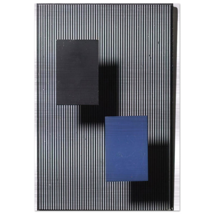 DOS CUADRITOS - Jesus Rafael Soto Brushed Aluminum Print - 70x100 cm / 28x40 inches | Jesus Rafael Soto Aluminum Print | Jesus Rafael Soto Prints