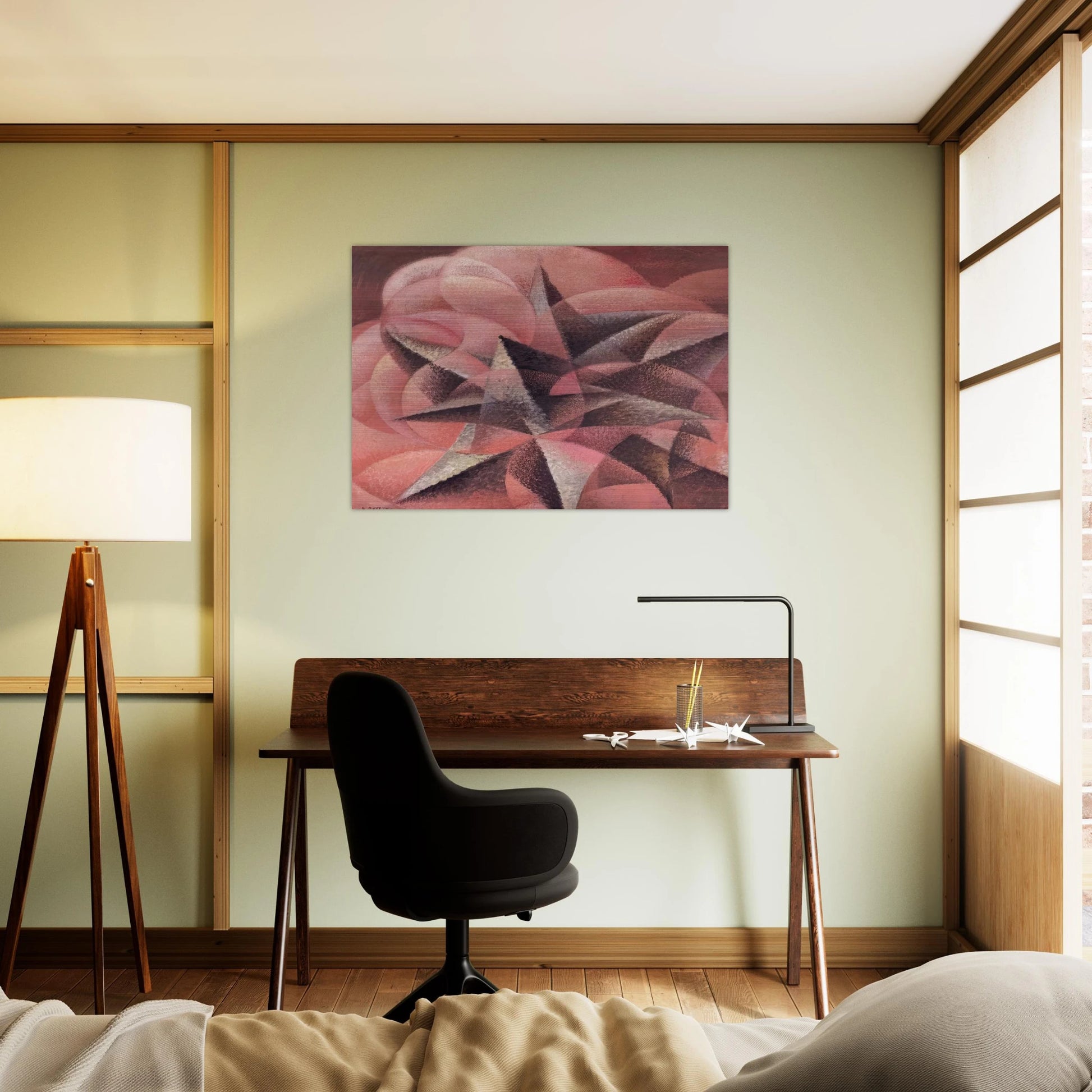 Armonie di forme contrarie - 1935 - Gerardo Dottori Brushed Aluminum Print - 70x100 cm / 28x40 inches | Gerardo Dottori Aluminum Print | Gerardo Dottori Prints