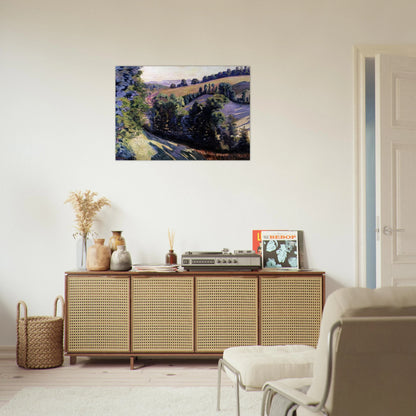 Landscape at Pontgibaud - Armand Guillaumin Brushed Aluminum Print - 70x100 cm / 28x40 inches | Armand Guillaumin Aluminum Print | Armand Guillaumin Prints