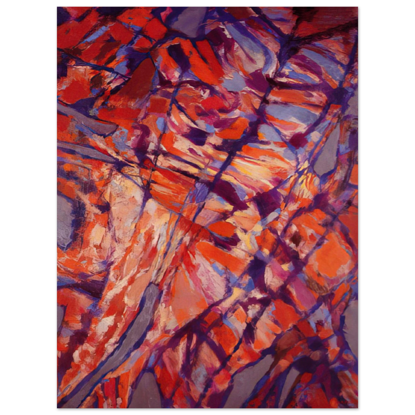 Alfred Manessier - Terre assoiffÃ©e I - 1966  75x100 cm / 30x40inches Fine Art Poster