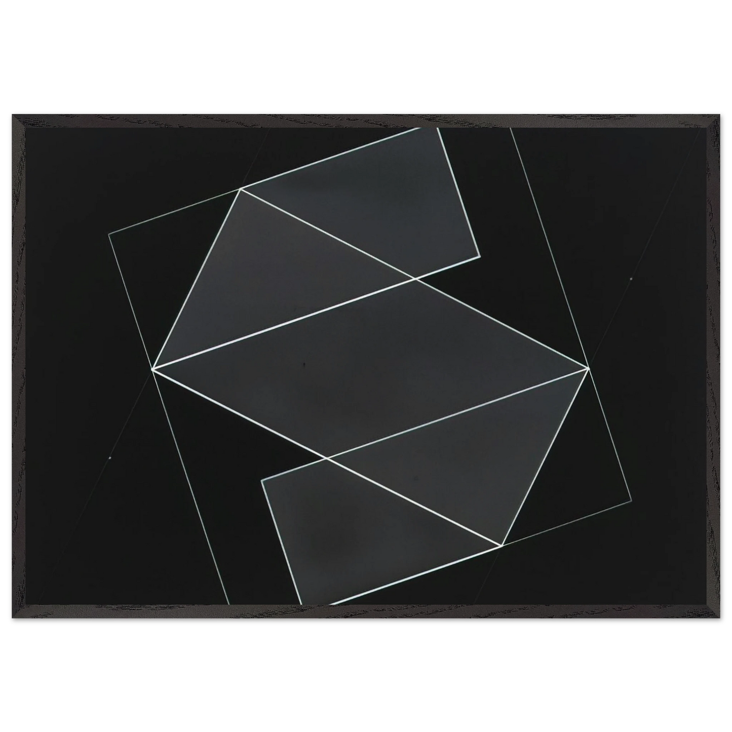 STRUCTURAL CONSTELLATION 1952 - Josef Albers 70x100 cm / 28x40 inches Framed Art Print – Black Wooden Frame