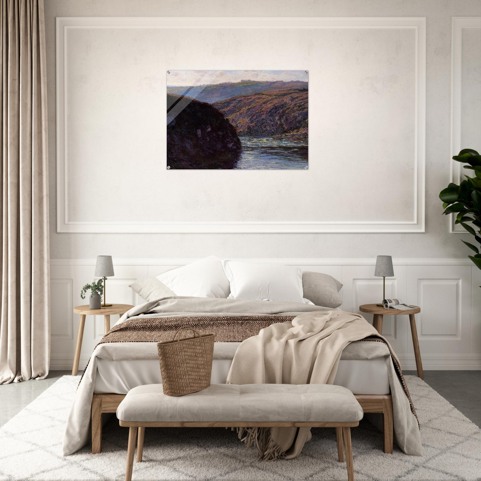 Valley of the Creuse, Afternoon Sunlight - claude monet Acrylic Print - 70x100 cm / 28x40″ inches