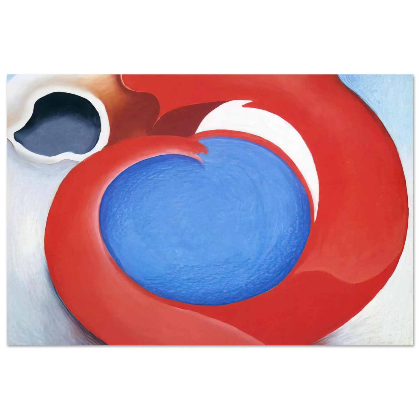 Georgia O'Keeffe - Goat's Horn With Red Fine Art Poster