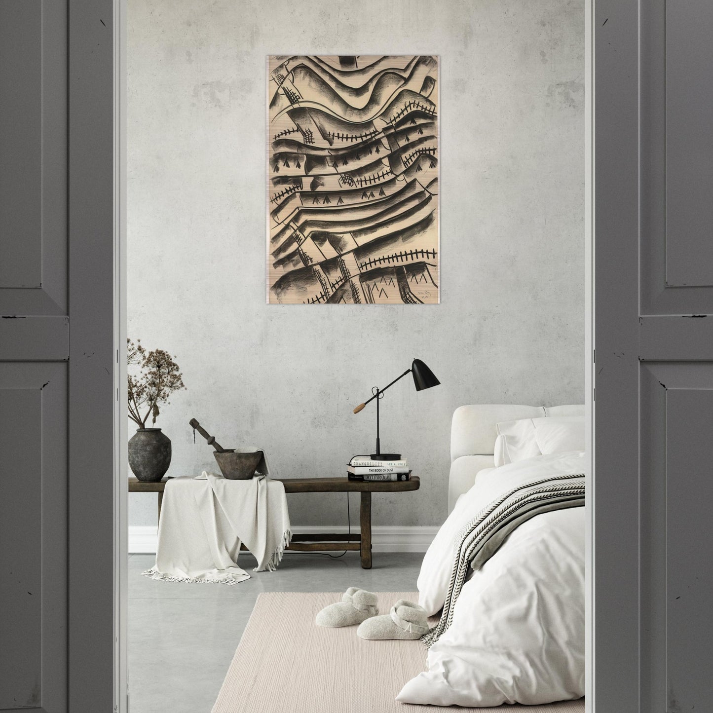 RIDGEFIELD LANDSCAPE - Man Ray Brushed Aluminum Print - 70x100 cm / 28x40 inches | Man Ray Aluminum Print | Man Ray Prints