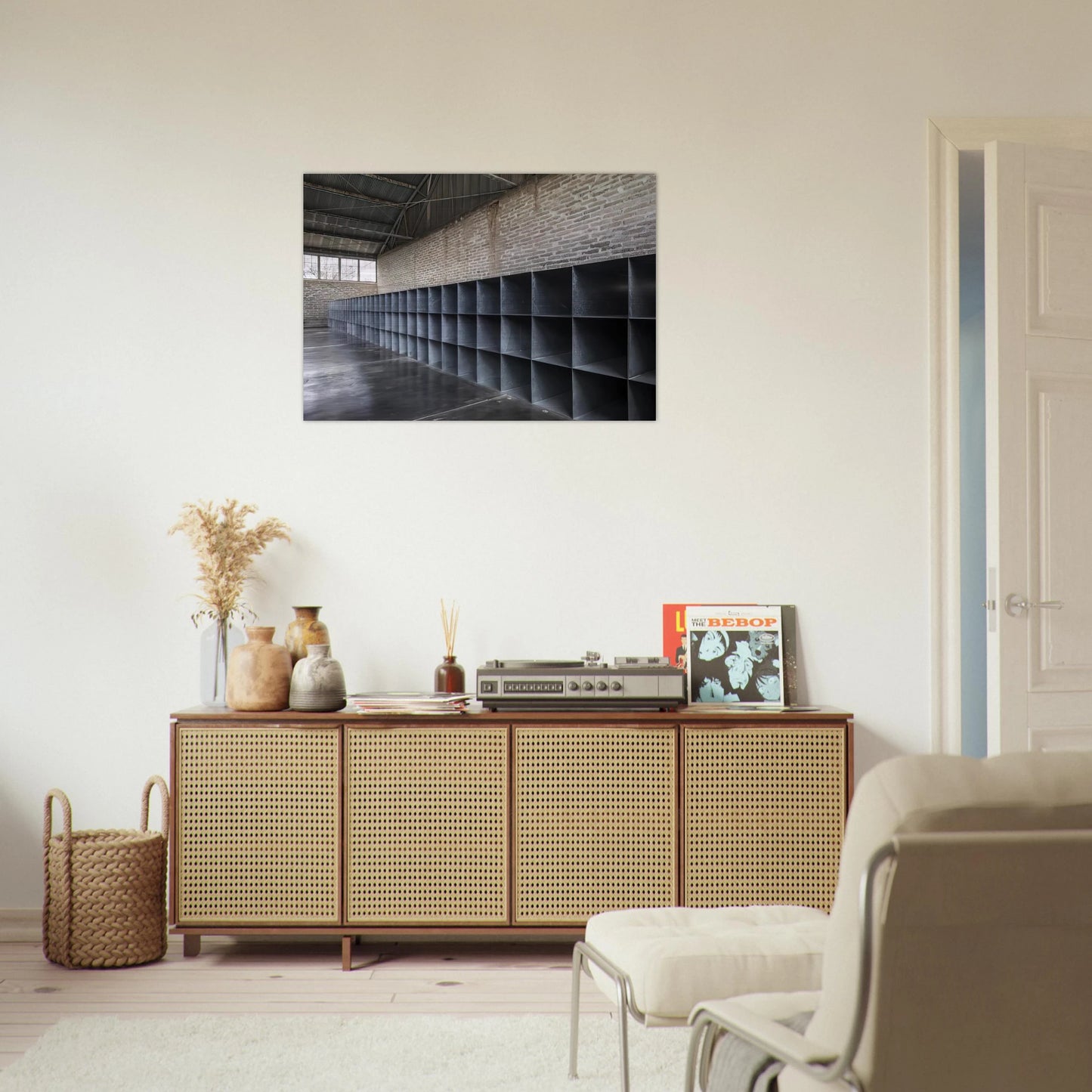 Untitled The Block - 1969 - Donald Judd Brushed Aluminum Print - 70x100 cm / 28x40 inches | Donald Judd Aluminum Print | Donald Judd Prints