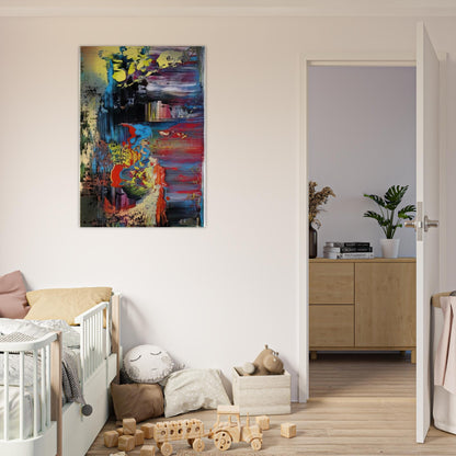 ABSTRACT PICTURE 1 - Gerhard Richter Brushed Aluminum Print - 70x100 cm / 28x40 inches | Gerhard Richter Aluminum Print | Gerhard Richter Prints