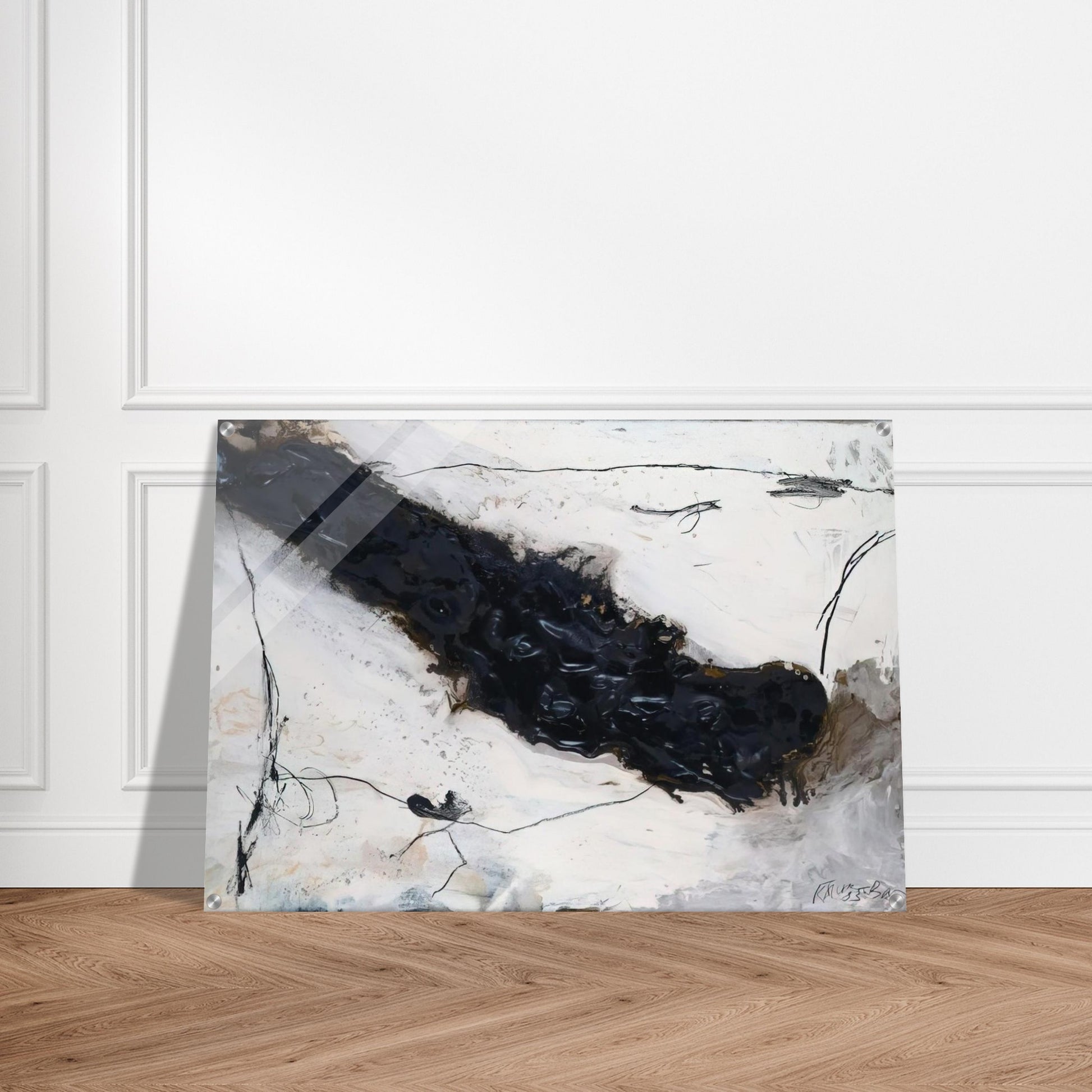 Fluss - 1983 - Emil Schumacher Acrylic Print - 70x100 cm / 28x40″ inches