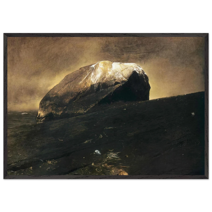 NOT DETECTED 42 - Andrew Wyeth 70x100 cm / 28x40 inches Framed Art Print – Black Wooden Frame