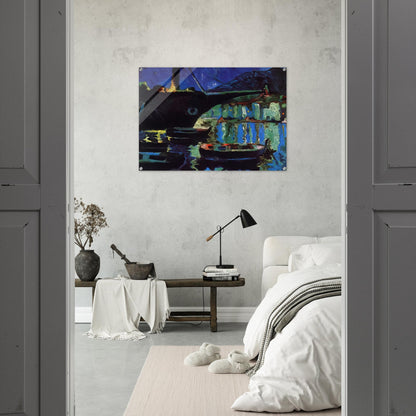 PORT OF CADAQUES NIGHT - Salvador Dali Acrylic Print - 70x100 cm / 28x40″ inches