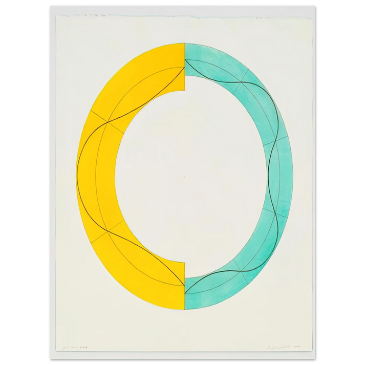 Robert Mangold - SPLIT RING IMAGE 2008  75x100 cm / 30x40inches Fine Art Poster