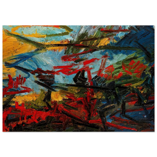 BACCHUS AND ARIADNE - Frank Auerbach Brushed Aluminum Print - 70x100 cm / 28x40 inches | Frank Auerbach Aluminum Print | Frank Auerbach Prints