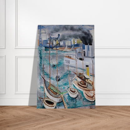 MARSEILLE PORT 1 - Moise Kisling Brushed Aluminum Print - 70x100 cm / 28x40 inches | Moise Kisling Aluminum Print | Moise Kisling Prints