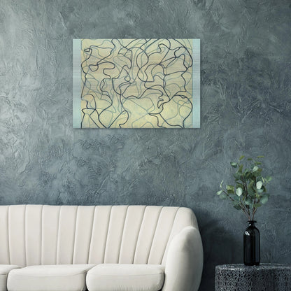 First Letter - 2009 - Brice Marden Brushed Aluminum Print - 70x100 cm / 28x40 inches | Brice Marden Aluminum Print | Brice Marden Prints
