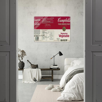 Campbell Soup Company - Andy Warhol Acrylic Print - 70x100 cm / 28x40″ inches