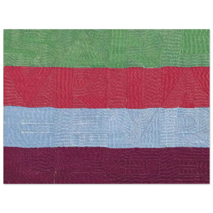Alighiero Boetti - SVELARE E RIVELARE 1990  75x100 cm / 30x40inches Fine Art Poster
