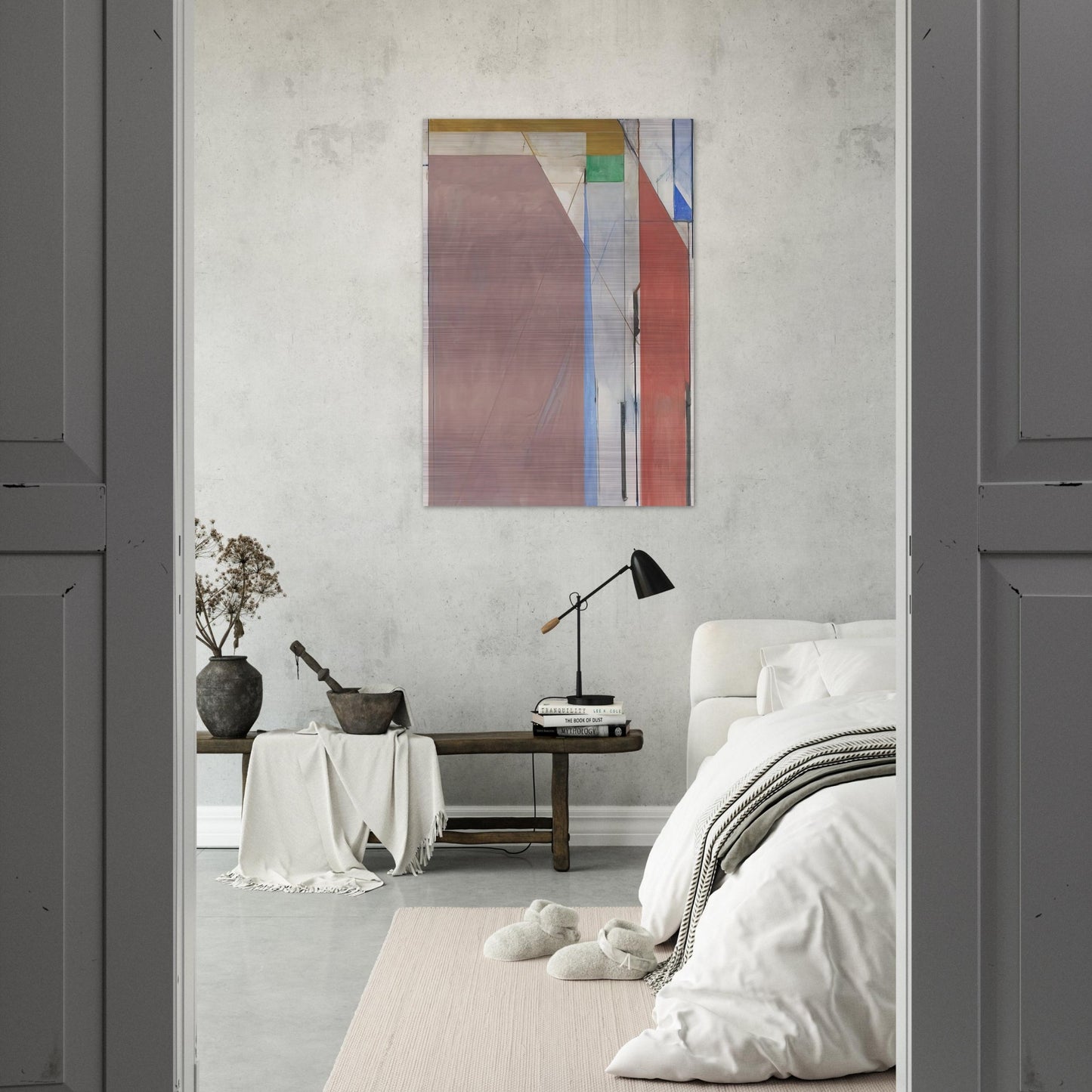 Ocean Park #70 - Richard Diebenkorn Brushed Aluminum Print - 70x100 cm / 28x40 inches | Richard Diebenkorn Aluminum Print | Richard Diebenkorn Prints