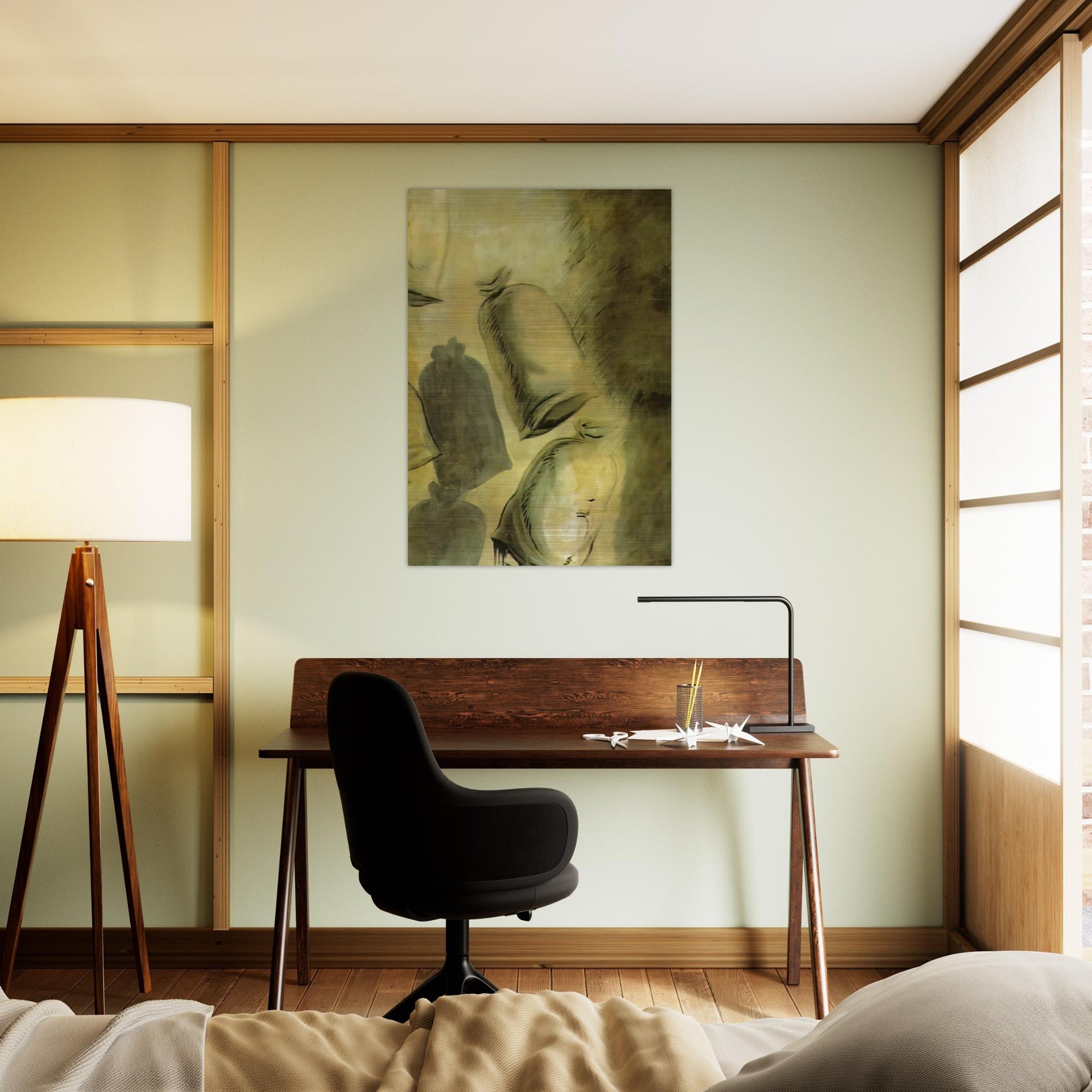 SET DESIGN FOR THE BALLET LOS SACOS DEL MOLINERO 1 - Salvador Dali Brushed Aluminum Print - 70x100 cm / 28x40 inches | Salvador Dali Aluminum Print | Salvador Dali Prints