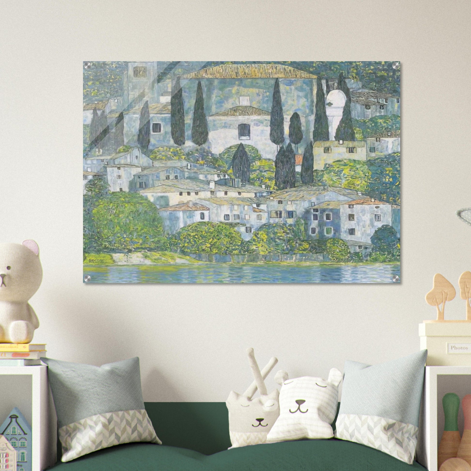 CHRURCH IN CASSONE 1913 - Gustav Klimt Acrylic Print - 70x100 cm / 28x40″ inches | Gustav Klimt Wall Art | Gustav Klimt Prints