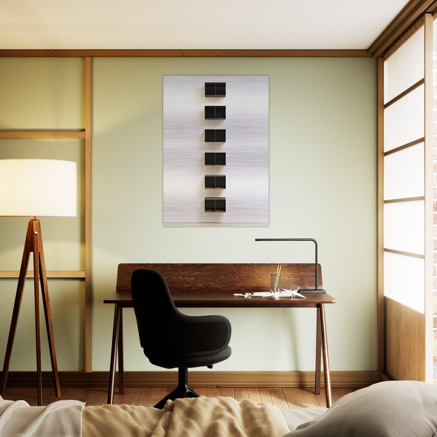 Untitled JUDDO0544 - 1990 - Donald Judd Brushed Aluminum Print - 70x100 cm / 28x40 inches | Donald Judd Aluminum Print | Donald Judd Prints