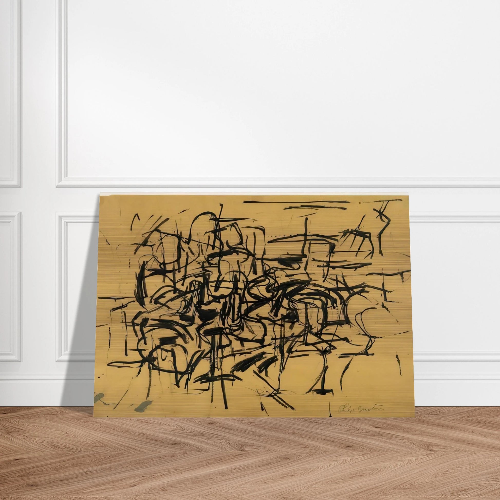 UNTITLED 3 - Philip Guston Brushed Aluminum Print - 70x100 cm / 28x40 inches | Philip Guston Aluminum Print | Philip Guston Prints