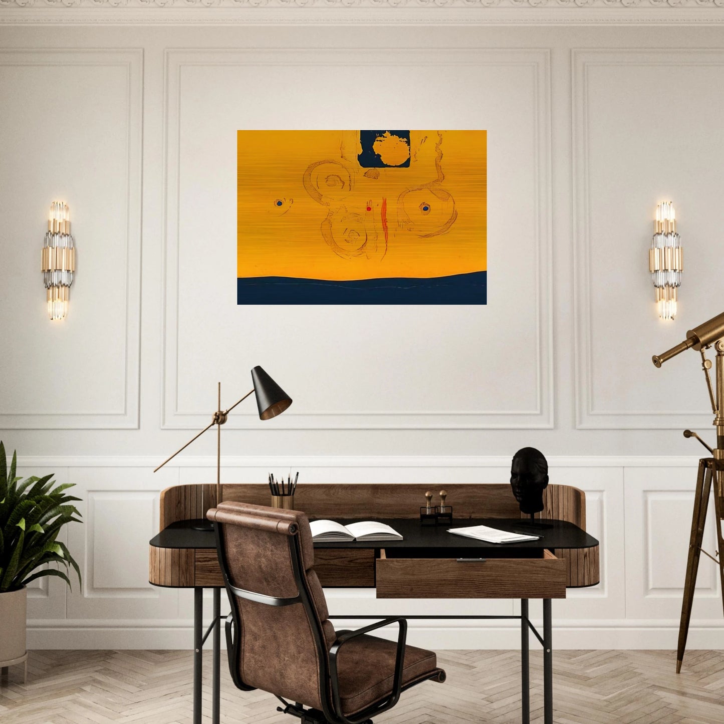 Plaza Real - 1988 - Helen Frankenthaler Brushed Aluminum Print - 70x100 cm / 28x40 inches | Helen Frankenthaler Aluminum Print | Helen Frankenthaler Prints