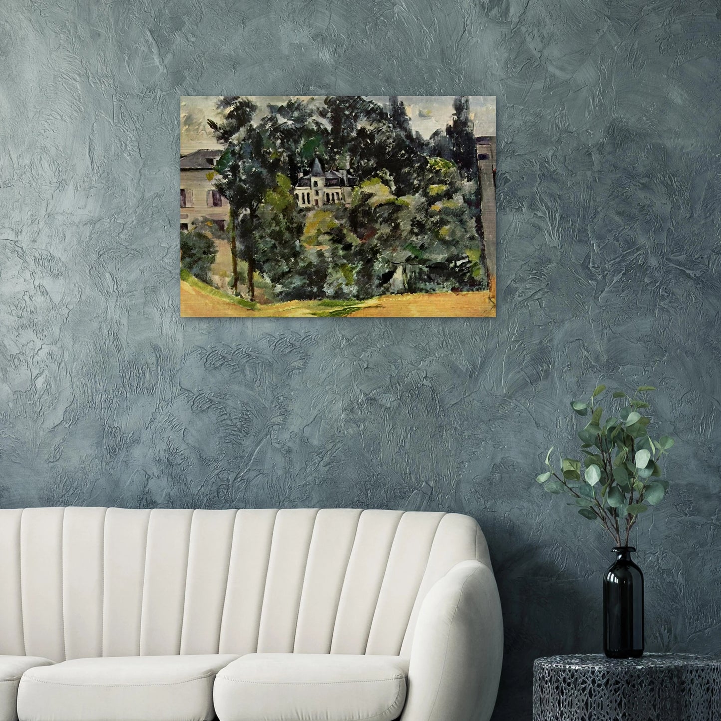 Castle of Marines - Paul Cézanne Brushed Aluminum Print - 70x100 cm / 28x40 inches | Paul Cézanne Aluminum Print | Paul Cézanne Prints